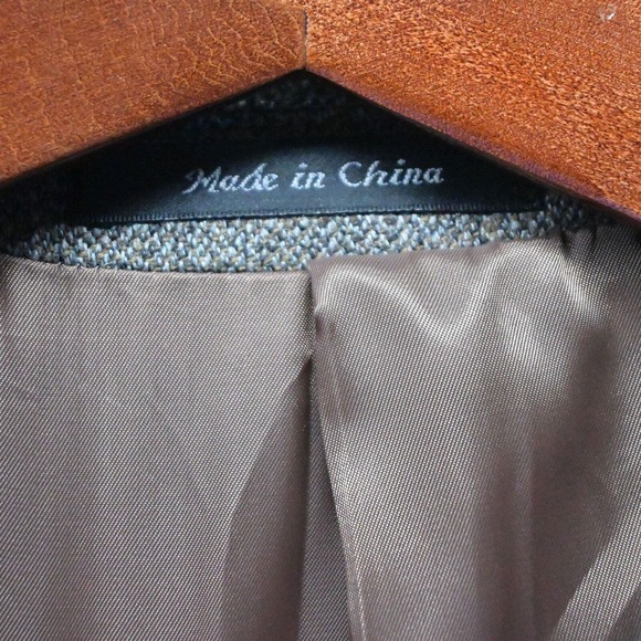 Jean-Paul Germain 50R Brown Tweed 2 Button Blazer Jacket Sport Coat - Picture 9 of 10